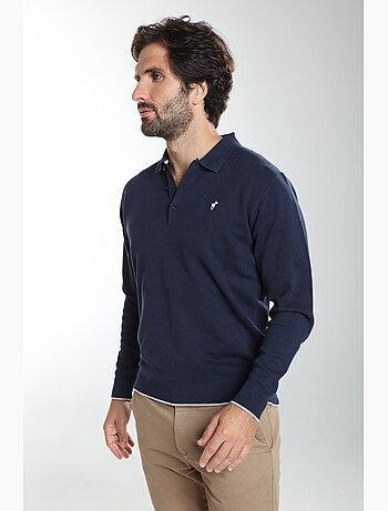Gentleman farmer - pull col polo en coton marvin