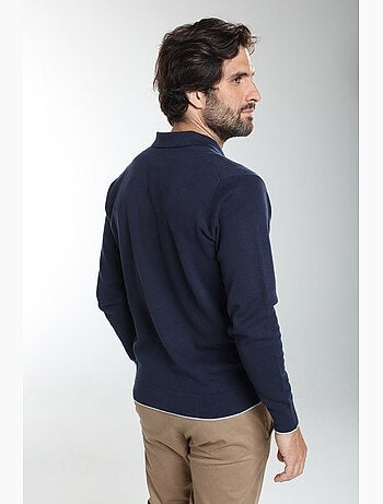 Gentleman farmer - pull col polo en coton marvin