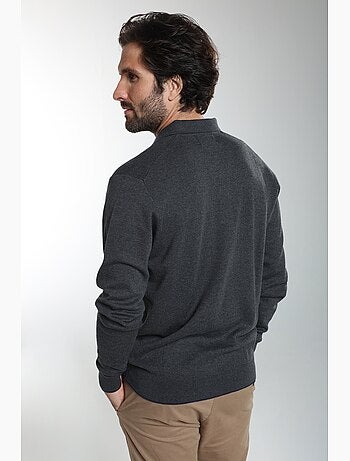 Gentleman farmer - pull col polo en coton marvin