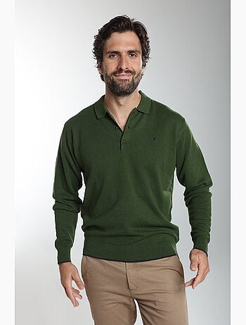 Gentleman farmer - pull col polo en coton marvin