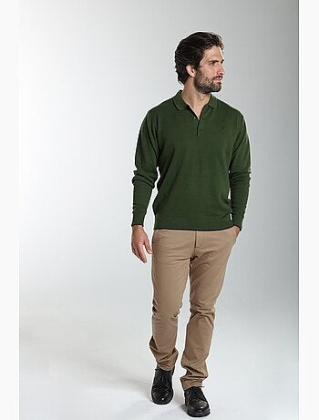 Gentleman farmer - pull col polo en coton marvin