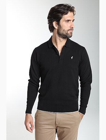 Gentleman farmer - pull col polo en coton marvin