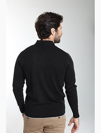 Gentleman farmer - pull col polo en coton marvin