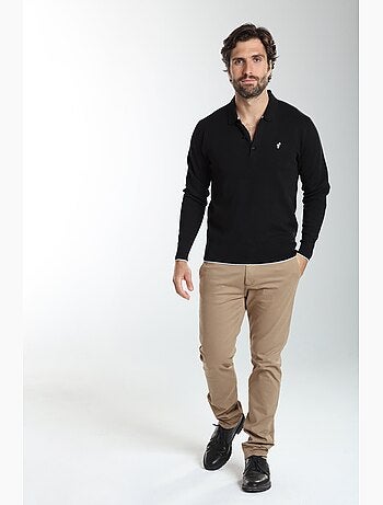Gentleman farmer - pull col polo en coton marvin