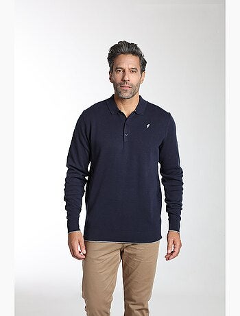 Gentleman Farmer - Pull col polo en coton MILANO POLO