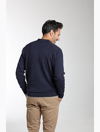Gentleman Farmer - Pull col polo en coton MILANO POLO
