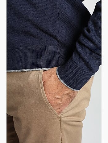 Gentleman Farmer - Pull col polo en coton MILANO POLO