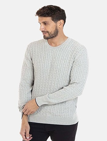 Gentleman Farmer - Pull col rond en coton LEO