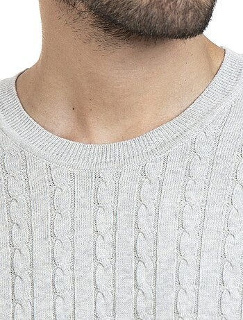 Gentleman Farmer - Pull col rond en coton LEO