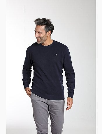 Gentleman Farmer - Pull col rond en coton MILANO RDC