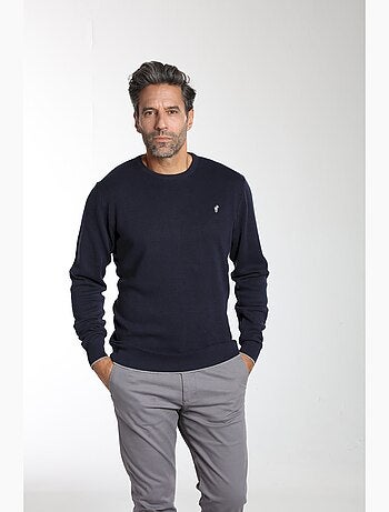 Gentleman Farmer - Pull col rond en coton MILANO RDC