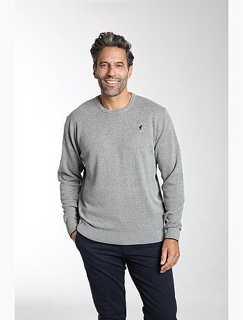 Gentleman Farmer - Pull col rond en coton MILANO RDC