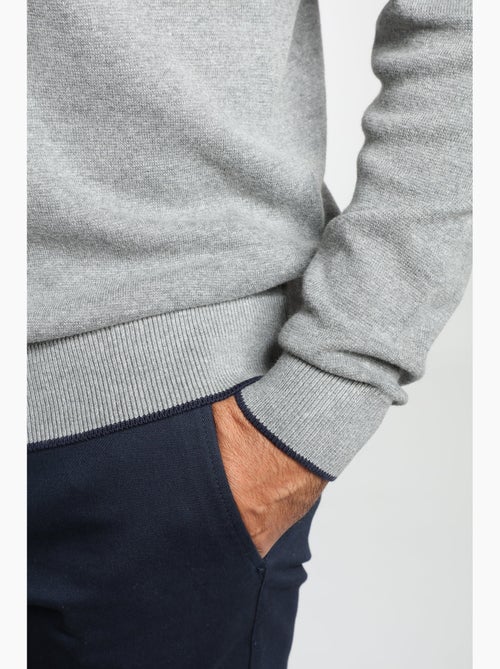 Gentleman Farmer - Pull col rond  en coton MILANO RDC - Kiabi