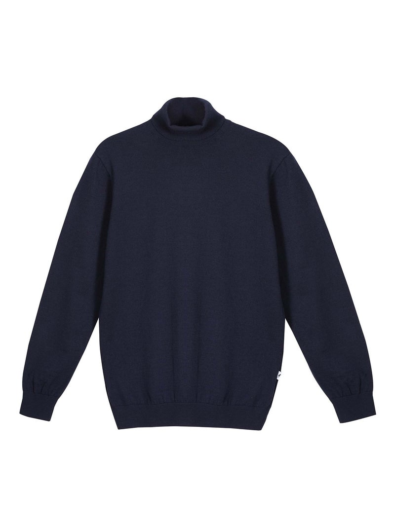 Gentleman Farmer - Pulls col camionneur  en laine PERCY Bleu marine - Kiabi