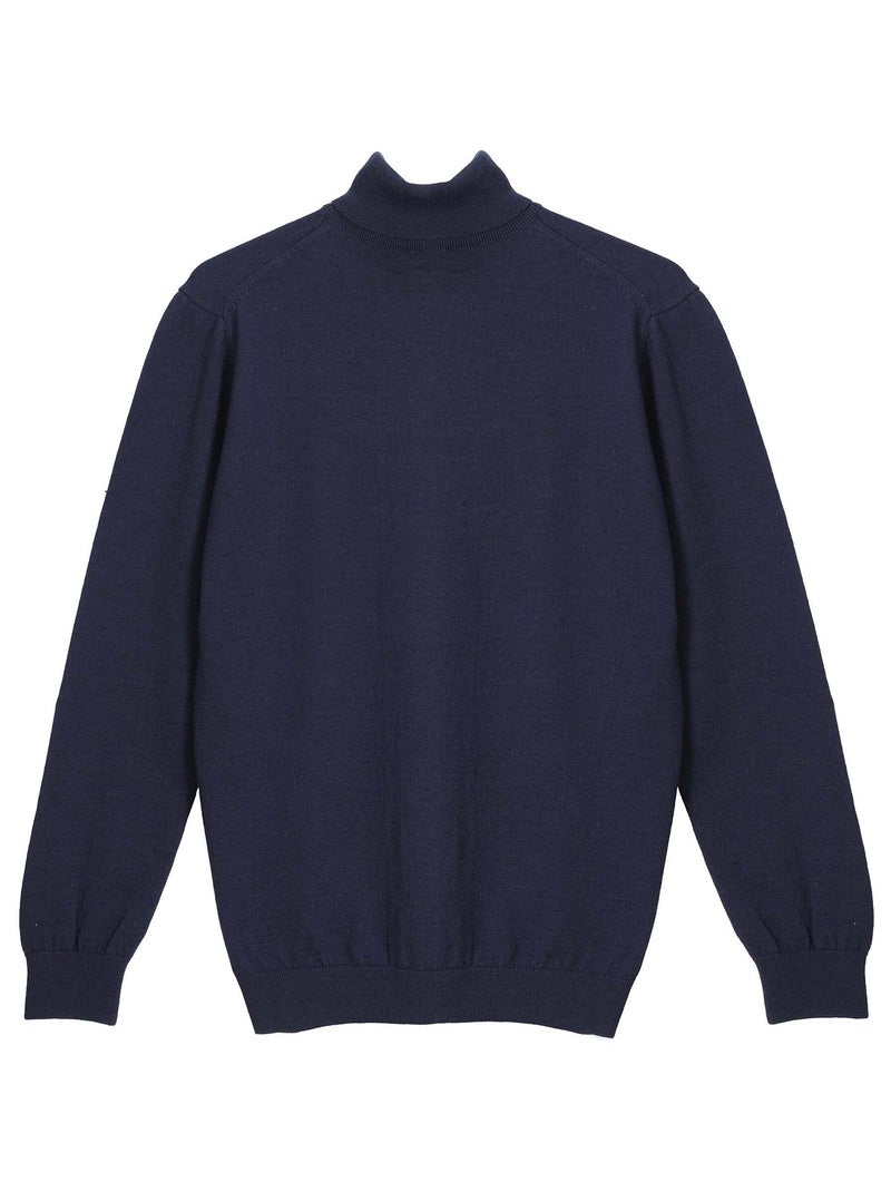 Gentleman Farmer - Pulls col camionneur  en laine PERCY Bleu marine - Kiabi