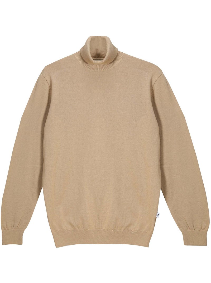 Gentleman Farmer - Pulls col camionneur  en laine PERCY Camel - Kiabi