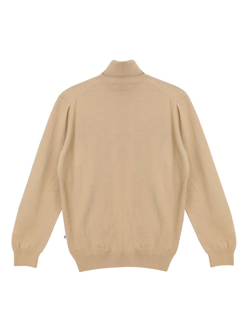 Gentleman Farmer - Pulls col camionneur  en laine PERCY Camel - Kiabi