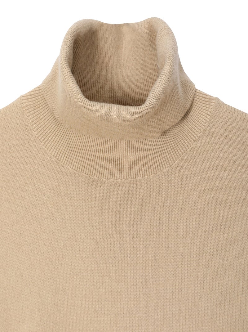 Gentleman Farmer - Pulls col camionneur  en laine PERCY Camel - Kiabi