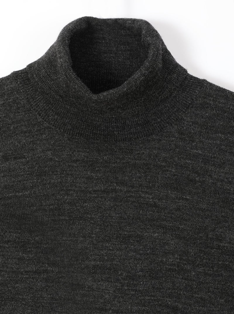 Gentleman Farmer - Pulls col camionneur  en laine PERCY gris anthracite - Kiabi