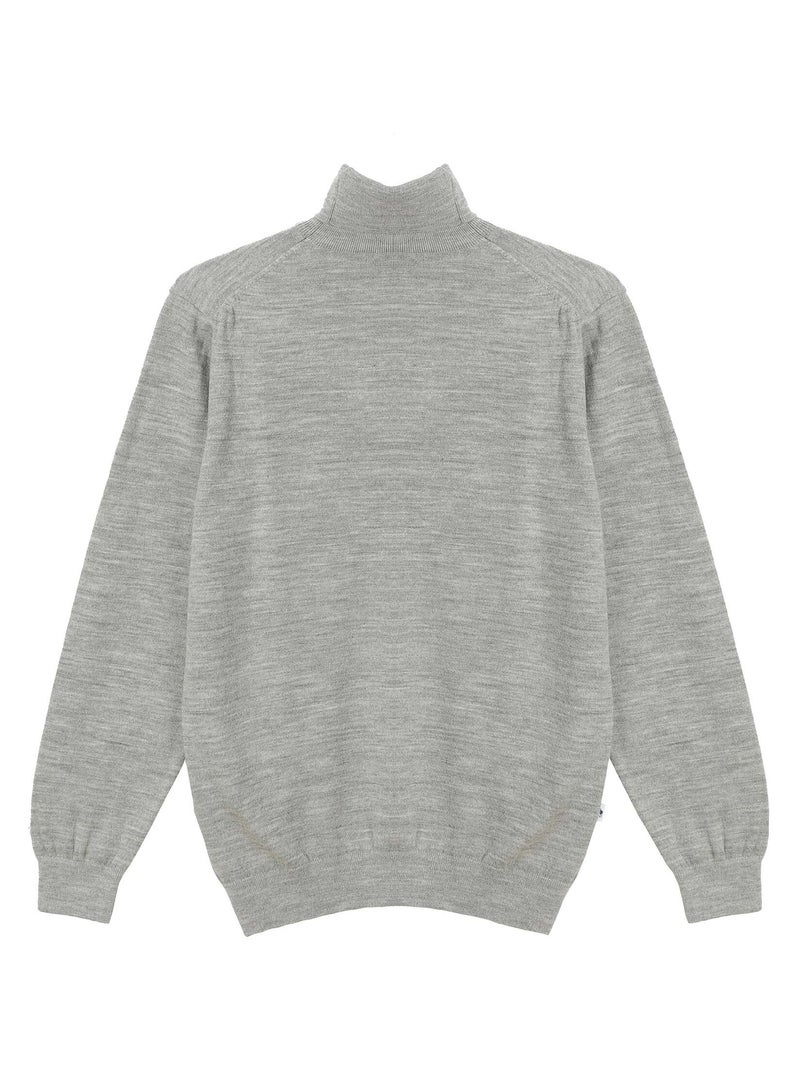 Gentleman Farmer - Pulls col camionneur  en laine PERCY Gris - Kiabi