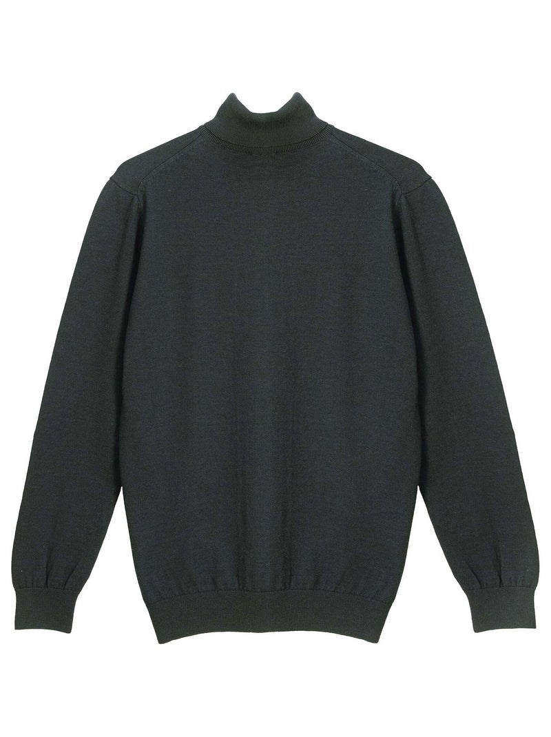 Gentleman Farmer - Pulls col camionneur  en laine PERCY Noir - Kiabi