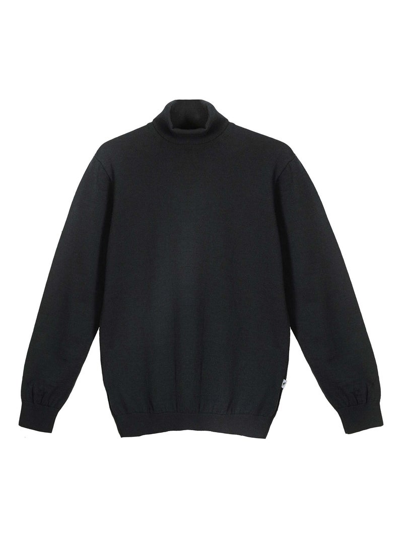 Gentleman Farmer - Pulls col camionneur  en laine PERCY Noir - Kiabi