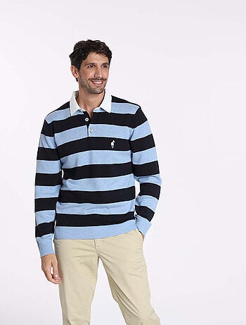 Gentleman Farmer - Pulls col polo en coton RACING