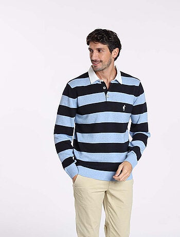 Gentleman Farmer - Pulls col polo en coton RACING