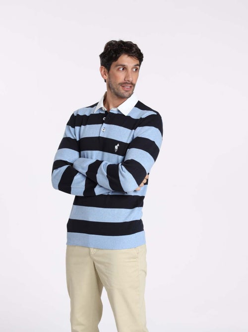 Gentleman Farmer - Pulls col polo  en coton RACING - Kiabi