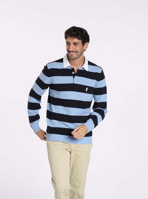 Gentleman Farmer - Pulls col polo  en coton RACING - Kiabi