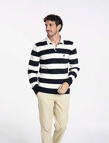 Gentleman Farmer - Pulls col polo en coton RACING