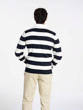 Gentleman Farmer - Pulls col polo en coton RACING