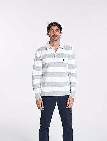 Gentleman Farmer - Pulls col polo en coton RACING