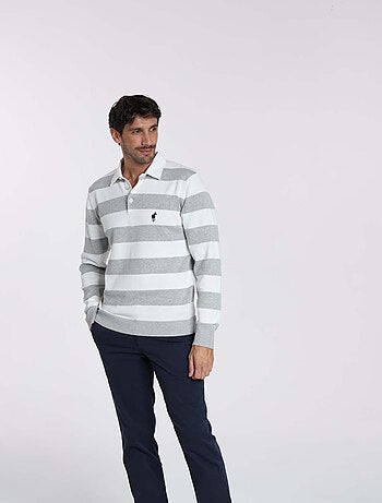 Gentleman Farmer - Pulls col polo en coton RACING