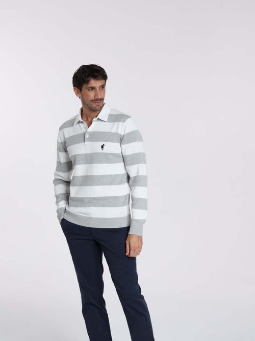 Gentleman Farmer - Pulls col polo  en coton RACING - Kiabi