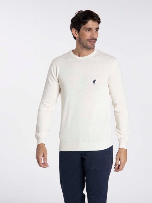 Gentleman Farmer - Pulls col rond  en coton PACO - Kiabi