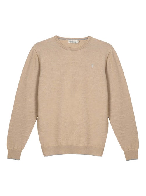 Gentleman Farmer - Pulls col rond  en laine PAIGE - Kiabi