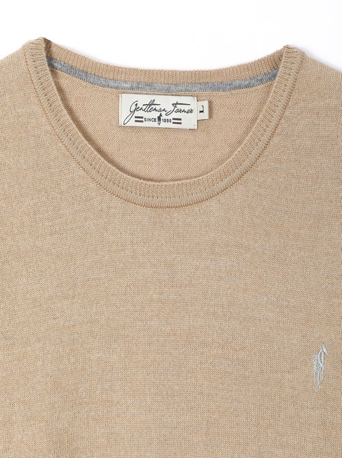 Gentleman Farmer - Pulls col rond  en laine PAIGE - Kiabi