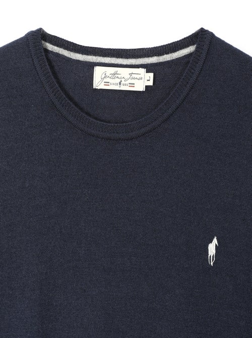 Gentleman Farmer - Pulls col rond  en laine PAIGE - Kiabi