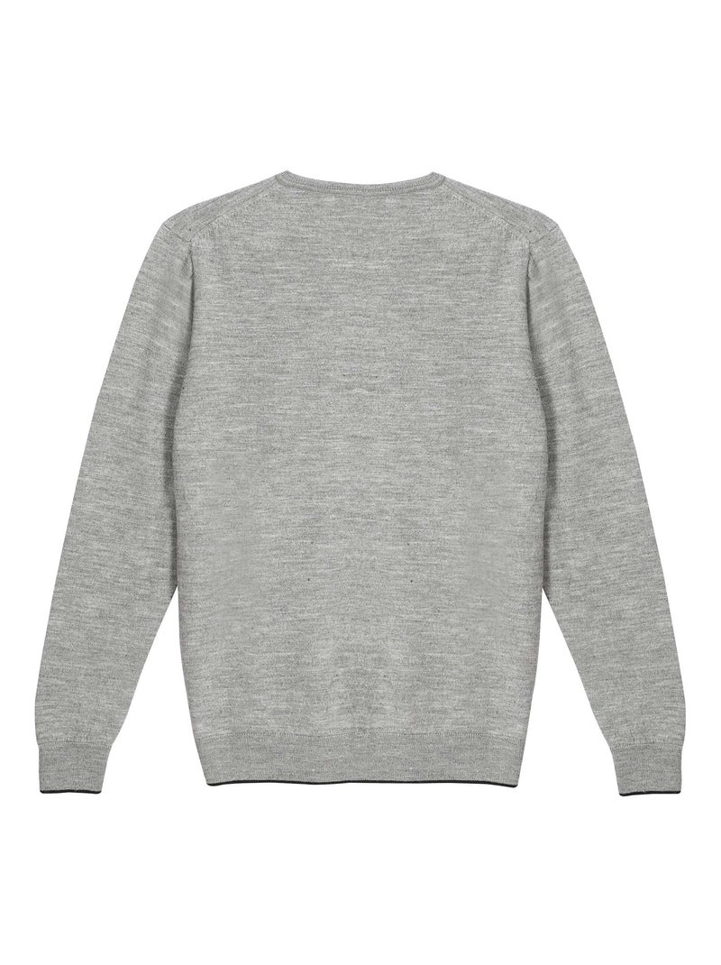 Gentleman Farmer - Pulls col rond  en laine PAIGE Gris - Kiabi