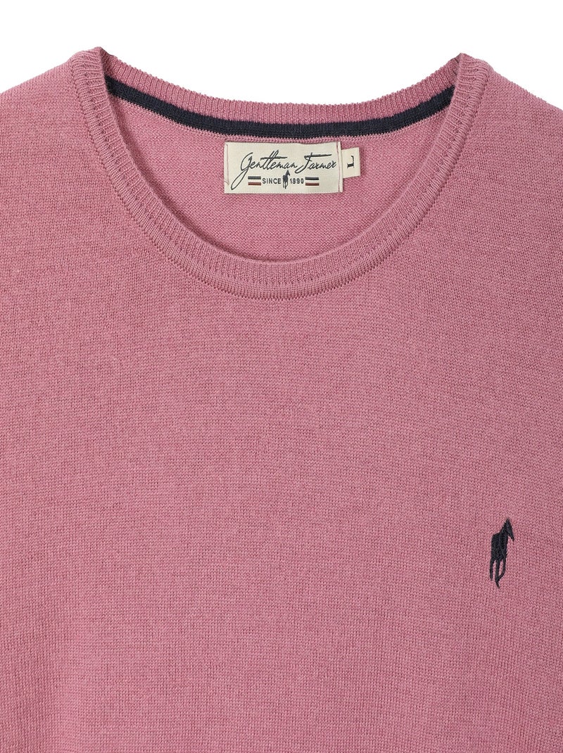 Gentleman Farmer - Pulls col rond  en laine PAIGE Violet - Kiabi