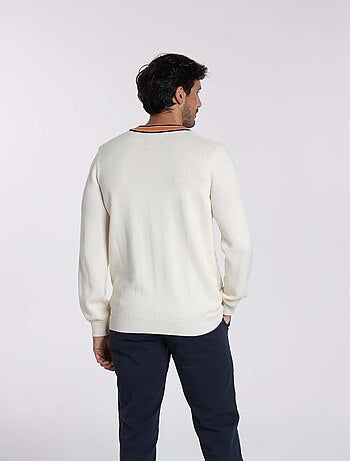 Gentleman Farmer - Pulls col v en coton PAULIN