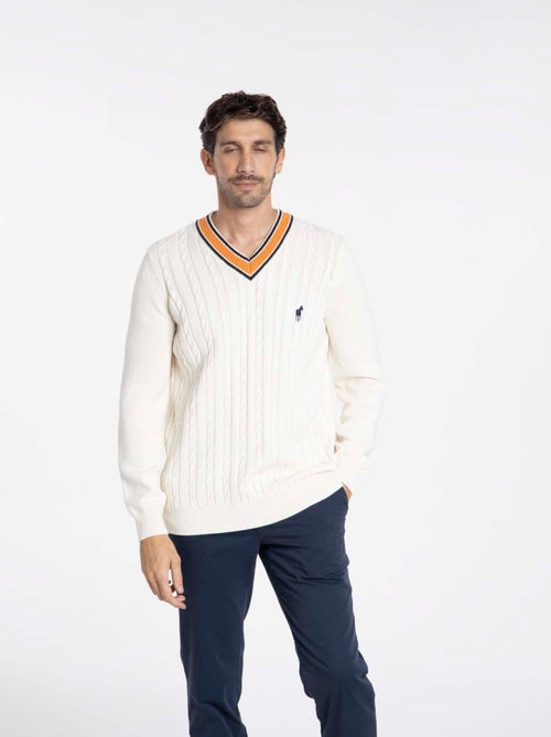 Gentleman Farmer - Pulls col v  en coton PAULIN - Kiabi