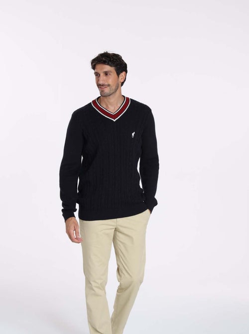 Gentleman Farmer - Pulls col v  en coton PAULIN - Kiabi