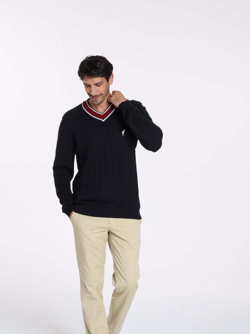 Gentleman Farmer - Pulls col v  en coton PAULIN - Kiabi