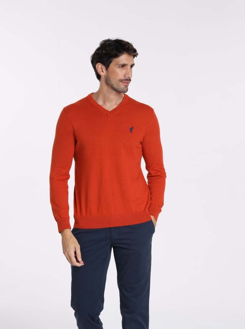 Gentleman Farmer - Pulls col v  en coton PITT - Kiabi