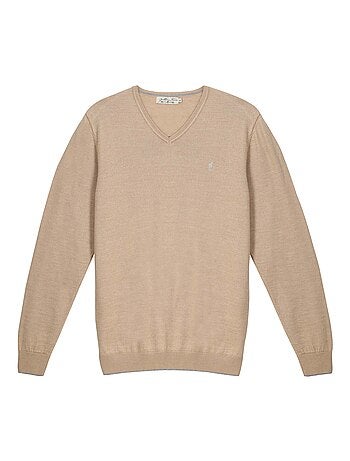 Gentleman Farmer - Pulls col v en laine PEARL