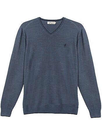 Gentleman Farmer - Pulls col v en laine PEARL