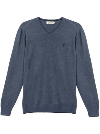 Gentleman Farmer - Pulls col v  en laine PEARL