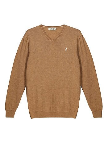 Gentleman Farmer - Pulls col v en laine PEARL